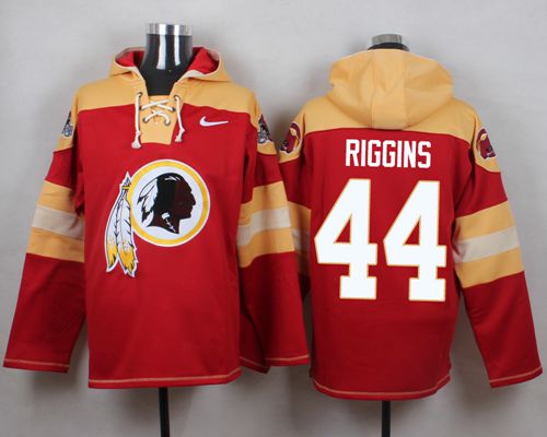 Nike Redskins #44 John Riggins Burgundy Red Player Pullover NFL Hoodie - Click Image to Close